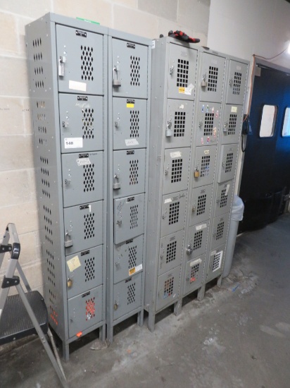 SET OF 30 EMPLOYEE LOCKERS