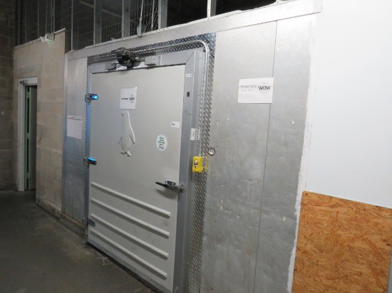W.A. BROWN 12X14 WALK-IN FREEZER 8FT TALL - NO COMPRESSOR