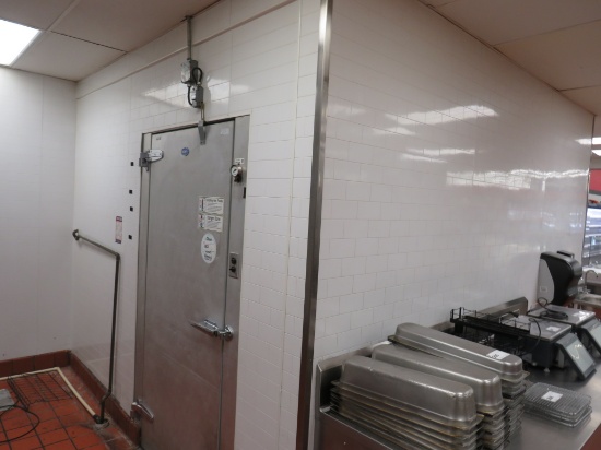 W.A. BROWN 10X12 WALK-IN BAKERY FREEZER 8FT TALL - NO COMPRESSOR