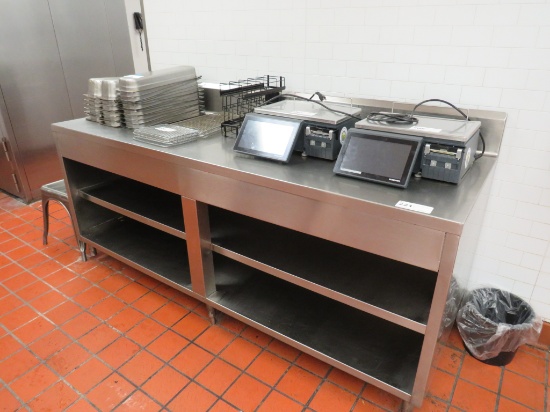 7FT STAINLESS STEEL TABLE - 30IN DEEP