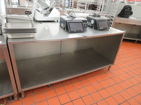 6FT STAINLESS STEEL TABLE - 30IN DEEP