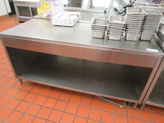 6FT STAINLESS STEEL TABLE - 30IN DEEP