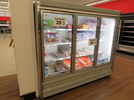 KYSOR LV5H1 FREEZER DOOR CASES '93 - SOLD BY THE DOOR - REMOTE COOLED, NO COMPRESSOR
