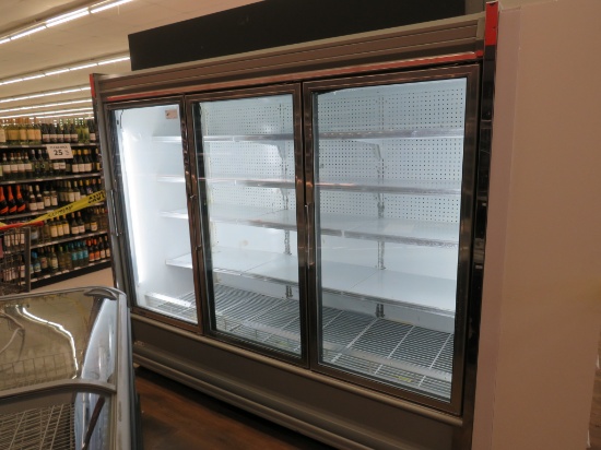 KYSOR LV5H1 FREEZER DOOR CASES '93 - SOLD BY THE DOOR - REMOTE COOLED, NO COMPRESSOR