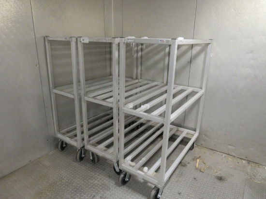 20x48 3-Deck Aluminum Cooler Carts