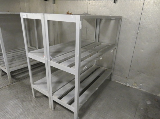 20x48 Aluminum 3-Deck Cooler Racks