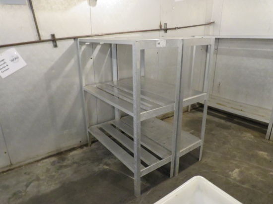 20x48 Aluminum 3-Deck Cooler Racks