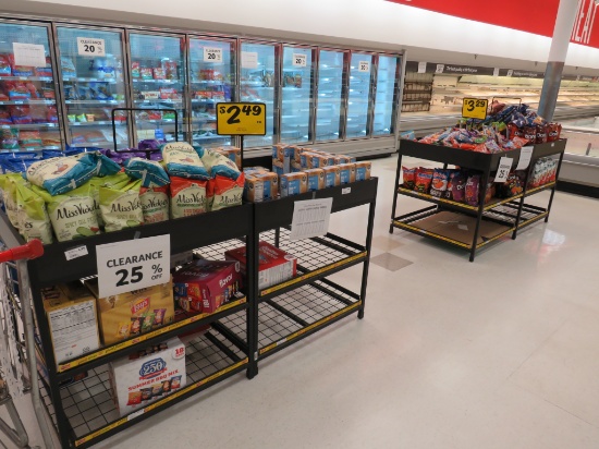 36x36 Black Bulk Bin Tables
