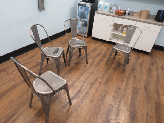Silver Metal Chairs