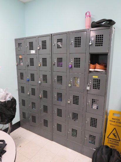 Set Of 36 Employee Lockers