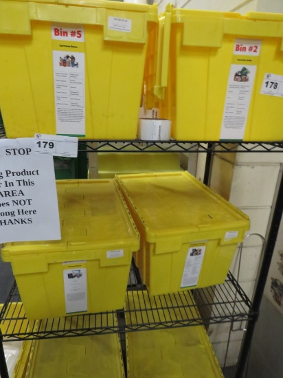 YELLOW TOTE BINS