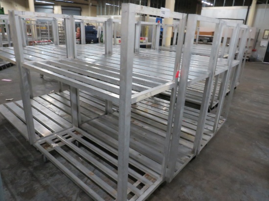 24x60 2-Deck Aluminum Cooler Carts