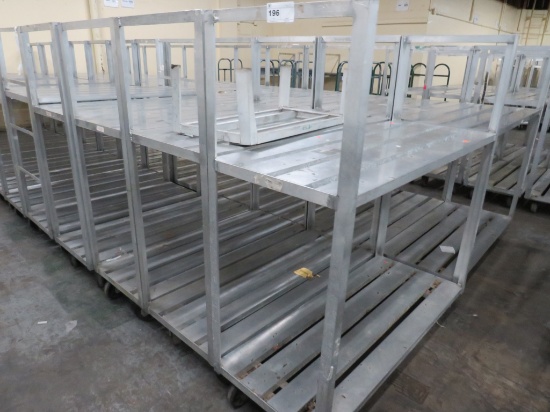 24x60 2-Deck Aluminum Cooler Carts