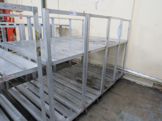 24x60 2-Deck Aluminum Cooler Carts