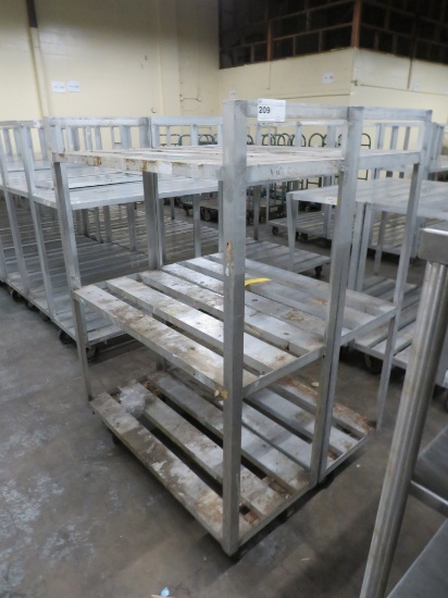 20x48 3-Deck Aluminum Cooler Carts