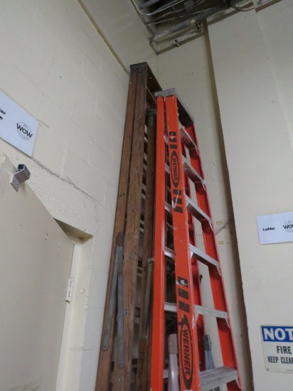 14ft Werner Wooden Ladder