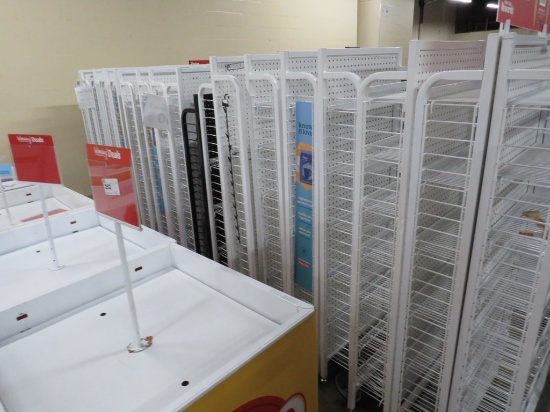 24-Inch White Merchandisers 8in Shelves