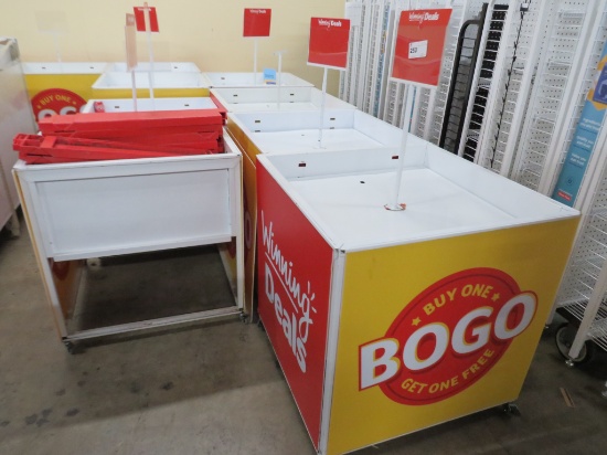 35X35 WHITE MOBILE BULK BIN TABLES