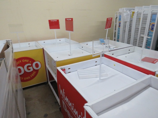 35X35 WHITE MOBILE BULK BIN TABLES