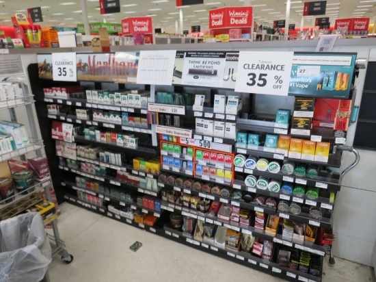 8FT CIGARETTE SHELVING