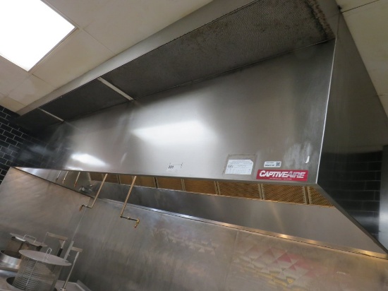 16FT S/STEEL EXHAUST HOOD - NO FANS