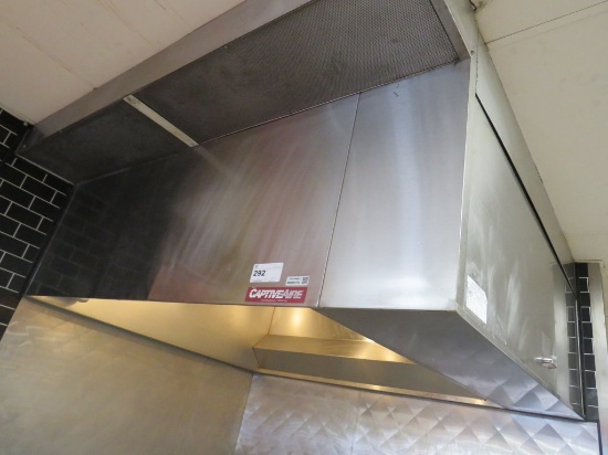 66-INCH S/STEEL EXHAUST HOOD - NO FANS