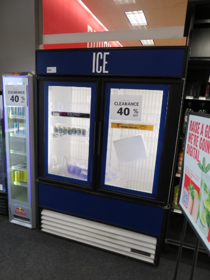 True Gdim-49 Self-Contained 2-Door Ice Merchandiser