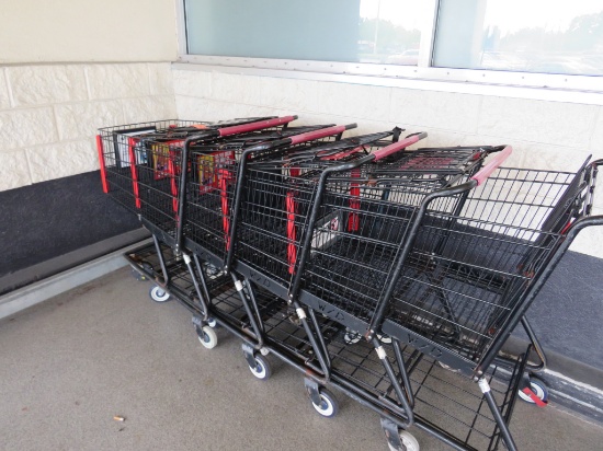 Black Technibilt Shopping Carts
