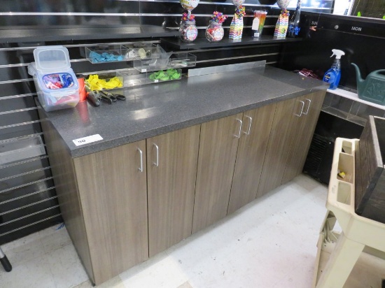 6ft Floral Back Counter On Casters