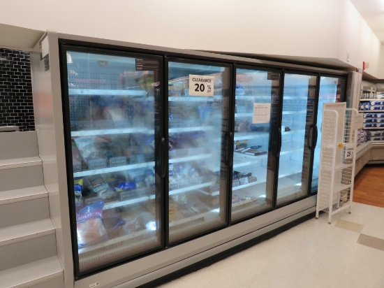 HUSSMANN RL FREEZER DOOR CASE 2010 - SOLD BY THE DOOR - REMOTE COOLED, NO COMPRESSOR