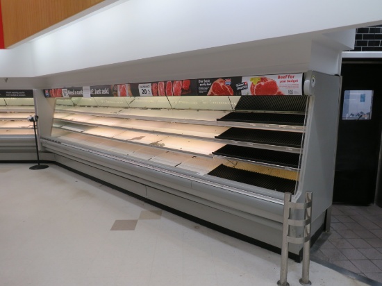 Hussmann M3 4-Deck Meat Cases 1996 (1-8ft, 1-12ft) - Remote Cooled, No Compressor