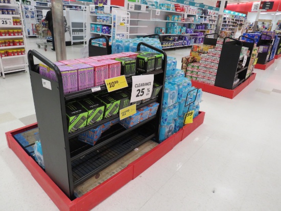 42-Inch Black 3-Deck Merchandisers