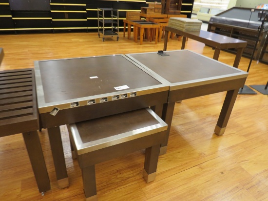 NESTING BAKERY DISPLAY TABLES 36X36, 24X24