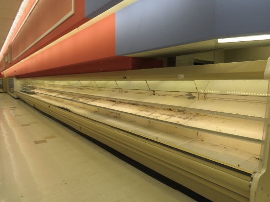 HUSSMANN M3 3-DECK MEAT CASES 1995 (2-8FT, 4-12FT) - REMOTE COOLED, NO COMPRESSOR