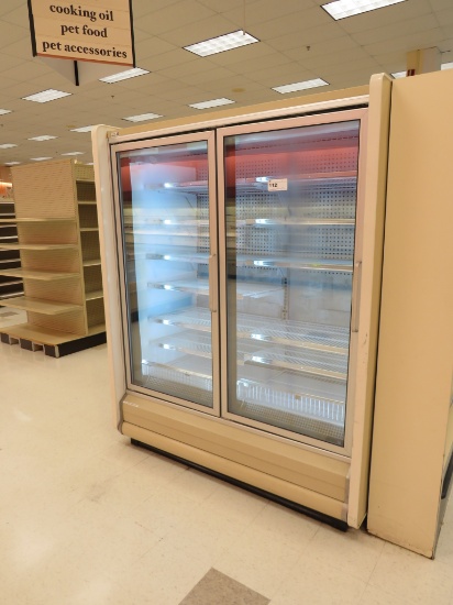 HUSSMANN NRF FREEZER DOOR CASE '95 - SOLD BY THE DOOR - REMOTE COOLED, NO COMPRESSOR