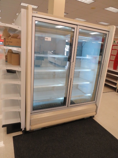 HUSSMANN NRF FREEZER DOOR CASE '95 - SOLD BY THE DOOR - REMOTE COOLED, NO COMPRESSOR