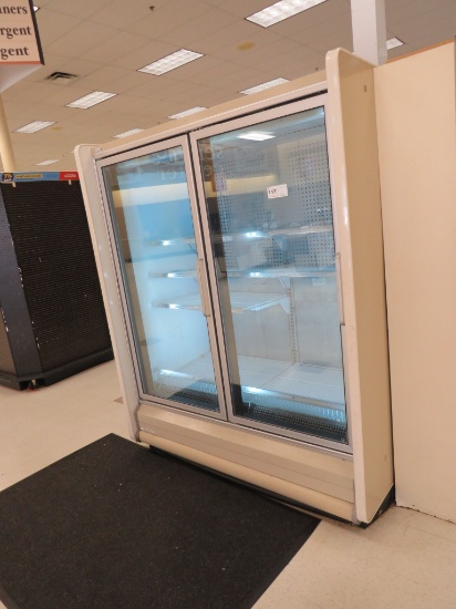 HUSSMANN NRF FREEZER DOOR CASE '95 - SOLD BY THE DOOR - REMOTE COOLED, NO COMPRESSOR