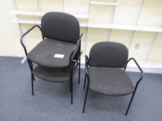 Black Padded Office Chairs