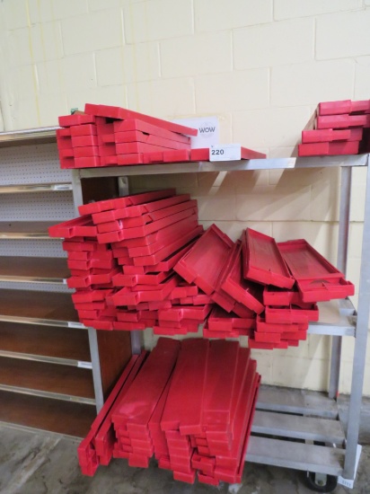 1 LOT - RED PLASTIC PALLET GUARDS