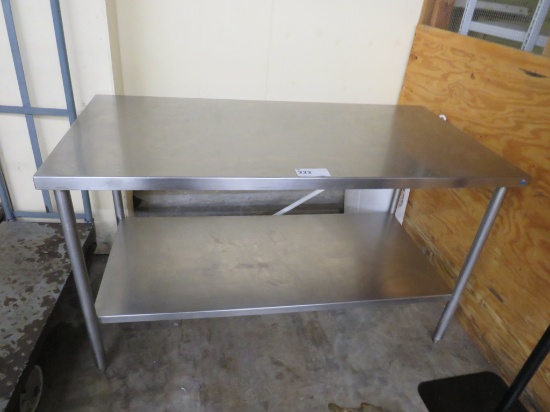 5FT STAINLESS STEEL TABLE - 30IN DEEP