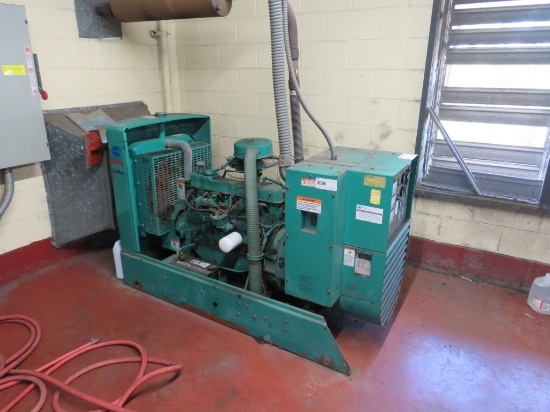 ONAN 45KW PROPANE GENERATOR W/SWITCH 1995 1126 HOURS - ON MEZZANINE