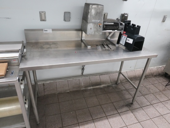 5FT STAINLESS STEEL TABLE - 24IN DEEP
