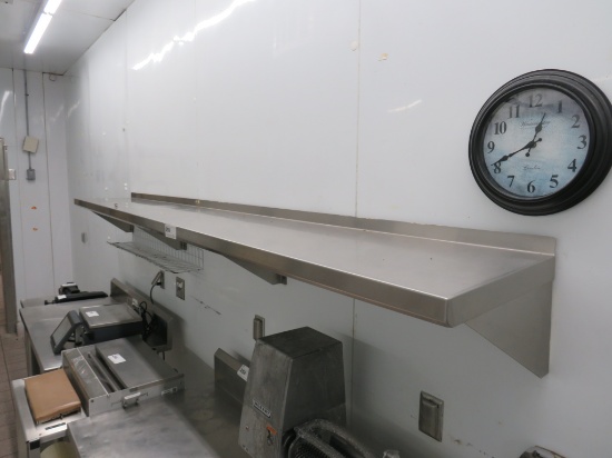 115-INCH S/STEEL WALL SHELF