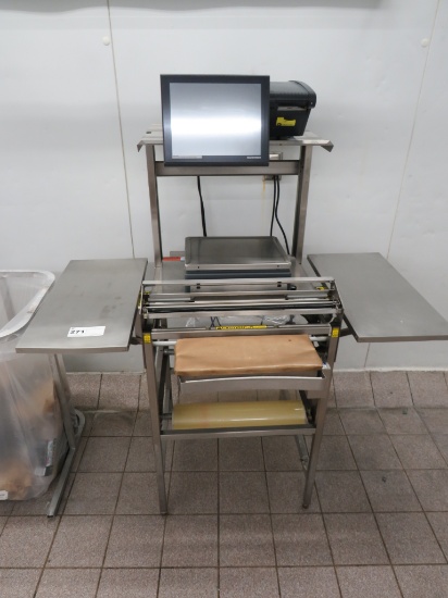 BIZERBA HOT WRAP STEP SAVER WITH KH II PRO SCALE/PRINTER