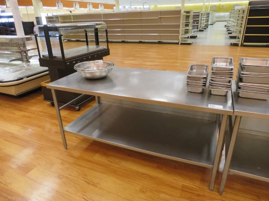 6FT STAINLESS STEEL TABLE - 36IN DEEP