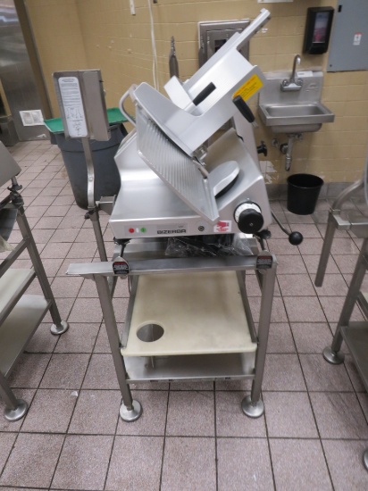 BIZERBA GSP DELI SLICER WITH SHARPENER, STAND