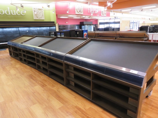 2022 6FT SLANT PRODUCE TABLES WITH FRONT SHELVING INSERT