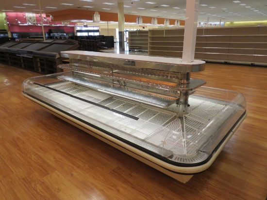 12FT KYSOR 3-DECK CHEESE ISLAND - REMOTE COOLED, NO COMPRESSOR
