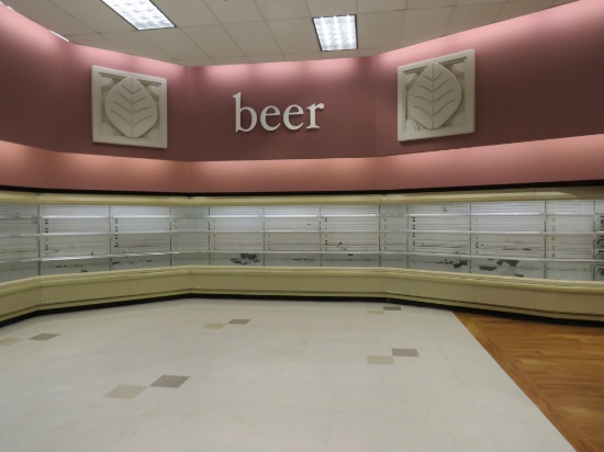 HUSSMANN D5H BEER CASES (4-8FT, 1-12FT) - REMOTE COOLED, NO COMPRESSOR