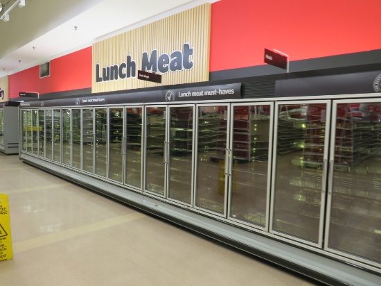 KYSOR DX6LD GLASS-DOOR DAIRY CASES 2011 (3-12FT) - REMOTE COOLED, NO COMPRESSOR